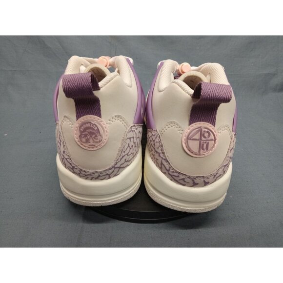 Jordan Spizike Low (PS) Girls Sneakers White Brown Crimson Size1.5Y NEW WITH BOX - Picture 6 of 11